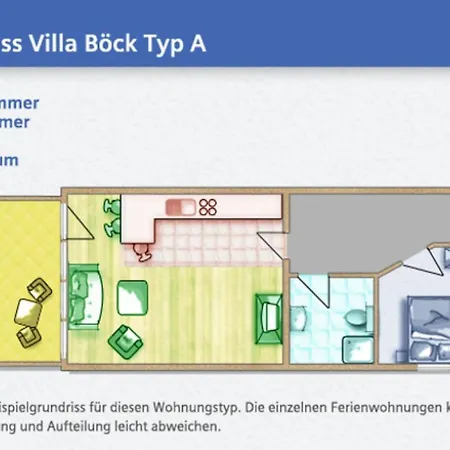 Strandvilla Boeck Ferienwohnung 13 Glowe